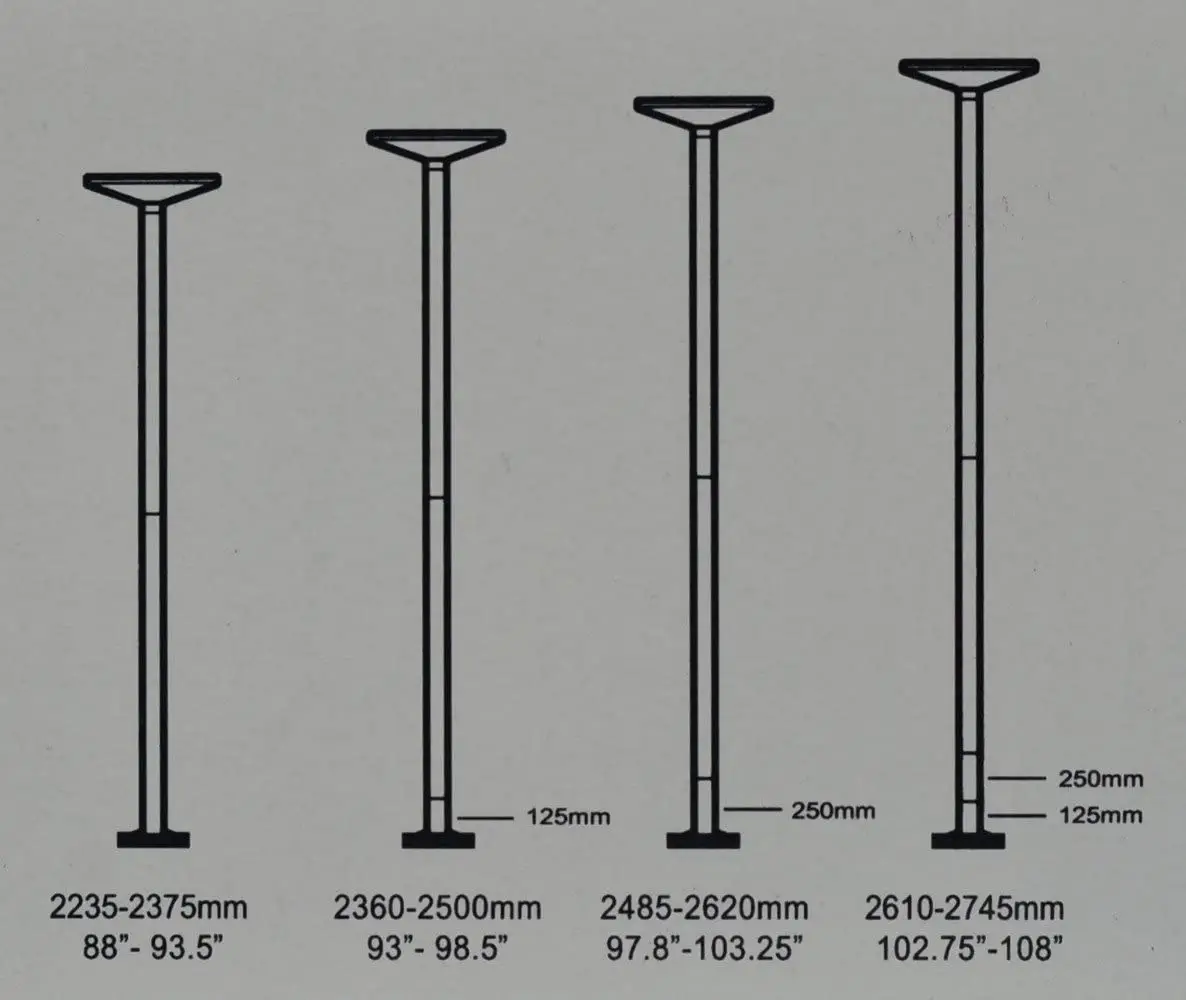 POLE X-Dance 45mm Portable Spinning And Stationary Dance Pole - Image 2