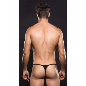 Microfiber Magnetic G String Blk