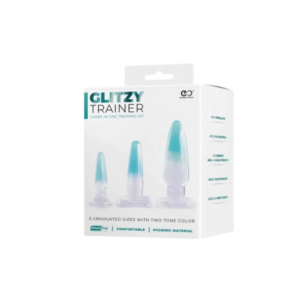 Glitzy Trainer 3 in 1 Anal Plug Kit Multiple size - Image 2