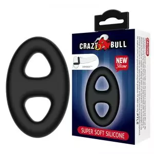 Silicone Penis Ring,Cock Ring for Men,Super Soft Double Ring with a Unique  Bull Head Shape Penis Ring,Sex Toy for Men Erection Sex