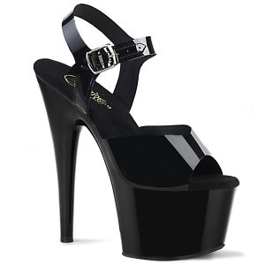 PLEASER Heel Jelly Black 7